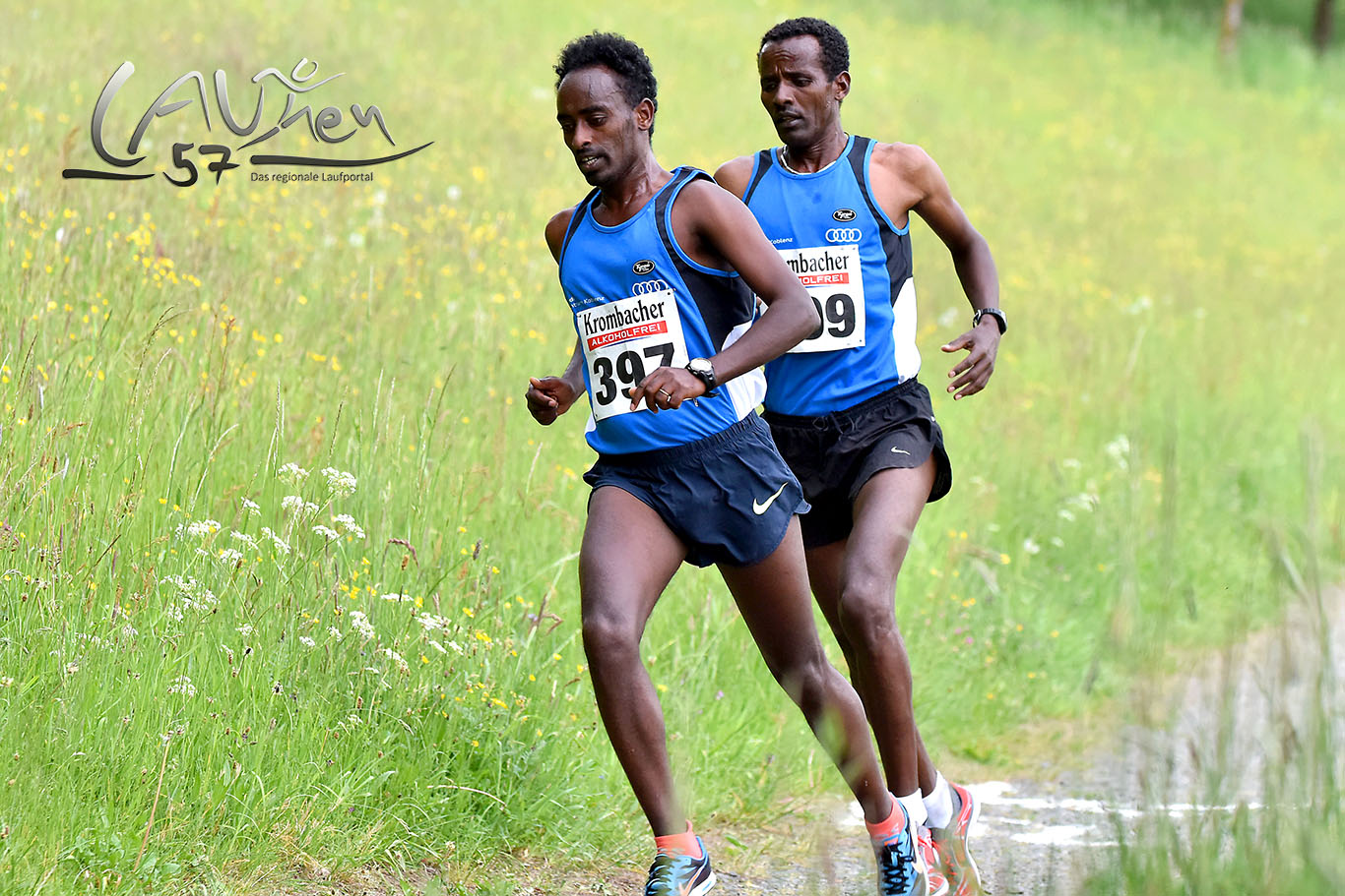 Die beiden Äthiopier hatten sich früh vom restlichen Teilnehmerfeld abgesetzt.