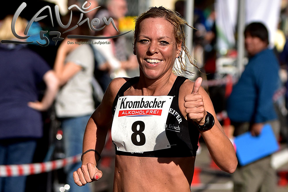 Christl Dörschel von der SG Wenden war die schnellste Frau beim 13. Wissener Jahrmarktslauf.