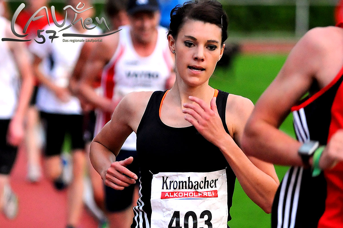 Tina Schneider vom TuS Deuz läuft beim int. Sportfest in Koblenz zur DM-Qualifikation über 5.000 Meter. Archivfoto: Frank Steinseifer