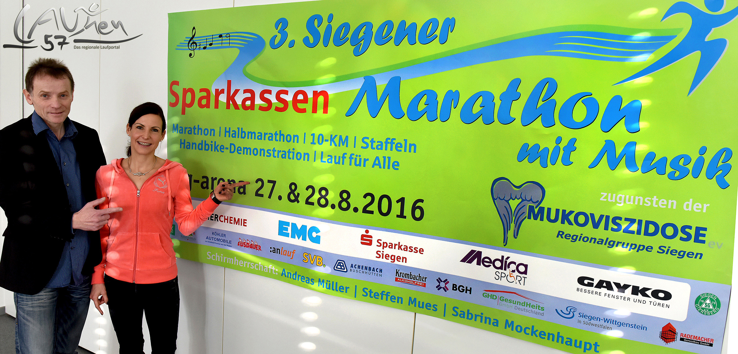 1. Pressekonferenz zum 3. Siegener Sparkassen-Marathon mit Musik
