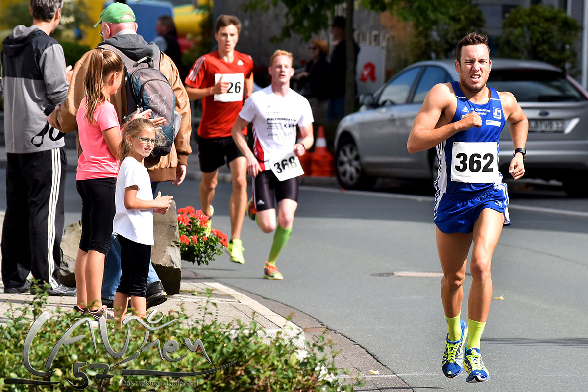 Raul Valero Gallegos, Mittelstreckler der LG Kindelsberg Kreuztal, gewann beim 16. Citylauf Bad Berleburg den Jedermannlauf über 5 Kilometer in 16:22 Minuten.