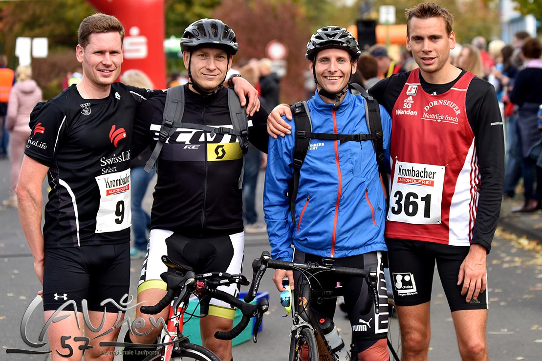 Siegerländer und Sauerländer Langstreckenpower (von links): Tobias Lautwein, Pascal Pauke, Markus Mockenhaupt und Simon Huckestein.
